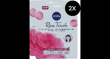 Nivea Rose Touch Hydrating Sheet Mask (2 stuks)
