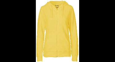 Fairtrade Ladies Zip Hoodie met capuchon Dusty Yellow - XL
