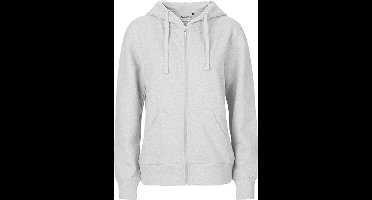 Fairtrade Ladies Zip Hoodie met capuchon Ash Grey - XL