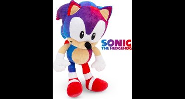 Sonic The Hedgehog Ultra (Blauw/Rood) Pluche Knuffel 30 cm {Sonic the Hedgehog 2 Plush Toy | Speelgoed knuffeldier knuffelpop voor kinderen jongens meisjes | Sonic De Egel | Silver, Knuckles, Shadow, Miles Tails Prower , Amy, Dr. Eggman}