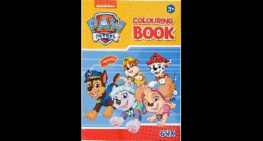 Paw Patrol Kleurboek + Stickers Geel - Kleurboeken voor Kinderen - Tekenboek voor Kinderen - Stickerboek - 64 Pagina's - 21 x 29,7 cm - Vanaf 5 Jaar - Multi Kleuren