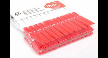 5x Ibex Wasknijpers Plastic 48 stuks