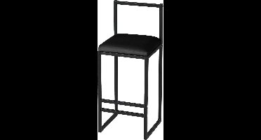 Asir - Barkruk - Zwart - 35 x 35 x 84 cm