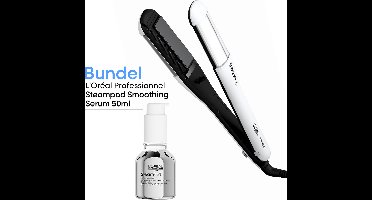 L'Oréal Professionnel Bundel SteamPod 4.0 - Professionele stoom stijl- & krultang + Smoothing Serum 50ml voor hittebescherming