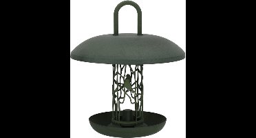 Best for Birds Vetbollensilo Merel - met schotel - gerecycled kunststof - 27 x 30 cm - vogel voedersilo voor vetbollen