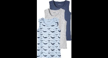Vertbaudet Set van 3 tanktops jongens "walvissen"