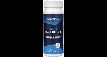 Splash-X zout teststrips - Zoutgehalte meten voor zwembad, spa & hottub - 50 stuks