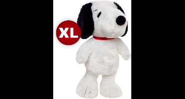 Snoopy Peanuts Hond Pluche Knuffel XL 80 cm - Speelgoed knuffelpop knuffeldier voor kinderen jongens meisjes - Wit Hondje, White Dog Plush Toy - Snoopy XL Belle