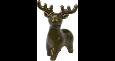 Kerst rendier, beeldje, 14 cm