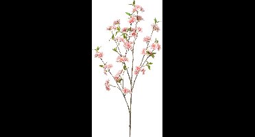 Emerald - Kunstbloem Kersenbloesem tros 120cm peach - Kunstplant voor binnen