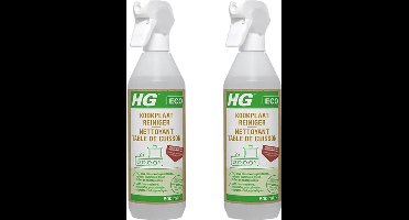 HG Eco Kookplaatreiniger 2-pack met KD spons