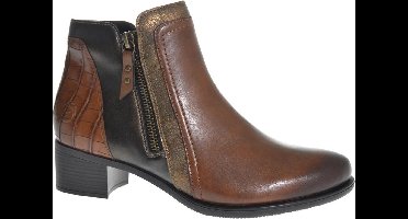 Remonte Dames Enkellaars - R5172-23 Bruin/Combi - Maat 40
