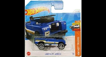 HOT WHEELS LAND ROVER SERIES II 92/250 1:64 BLUE HW HOT TRUCKS 5/10