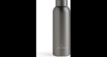 waterdrop® Thermosfles - 600 ml - Roestvrij Staal - Charcoal Brushed