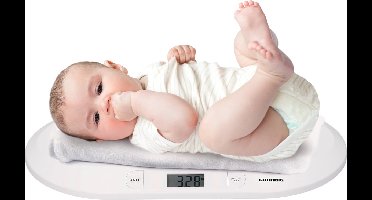 Grundig Babyweegschaal - Digitaal - 10 Gram Nauwkeurig - Max 20 Kilo - Tare-Functie - Wit