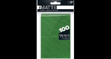 Ultra Pro - PRO-Matte 100 Standaard Formaat Kaarthoesjes Groen Pack (66 x 91 mm)