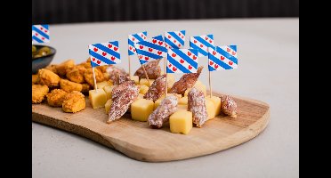 100x Cocktailprikkers Friesland - Hapjes Cocktail Tapas Zomer Terras EK / WK Voetbal