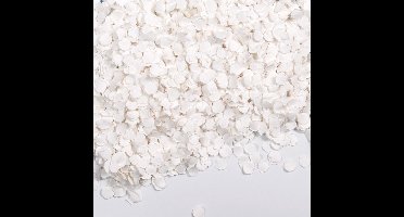 100 gram Confetti Wit rond papier - Feest Party Feestje Verjaardag Decoratie