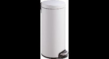 EKO - Serene pedaalemmer 30 liter - Stainless steel Plastic - wit - Prullenbak
