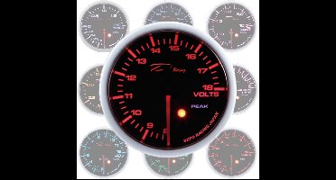 Depo Racing Meter SKPK Series Zwart 52mm Brandstofdruk