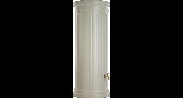 Graf regenton Zuil 1000 L beige-met kraantje - met vulautomaat voor rechthoekige regenpijp