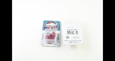 Scrapbooking Eyelet Hartje 10mm 15 stuks Roze Gat 4 mm