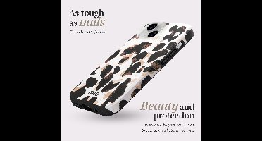 MIO by Mobilize Hoesje | Geschikt voor Apple iPhone 16 Pro | Compatibel met MagSafe | Hard Shell Back Cover | Leopard