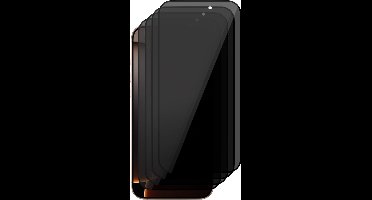 Privacy Screenprotector geschikt voor iPhone 16 Pro Max - 4x Volledig Dekkend Gehard Glazen Tempered Glass Krasbestendige Screen Protector
