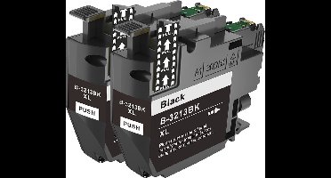 Inktcartridges Geschikt voor Brother LC-3211 | 2x Zwart Geschikt voor Brother MFC-J491DW, MFC-J497DW, DCP-J572dw, MFC-J890DW, MFC-J895DW, DCP-J772DW, DCP-J774DW