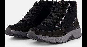 Gabor Rollingsoft Veterboots zwart Suede - Maat 42