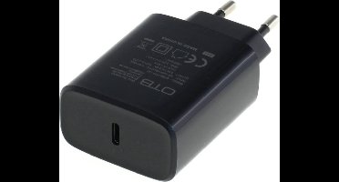 USB-C Oplader - 20W PD - Zwart