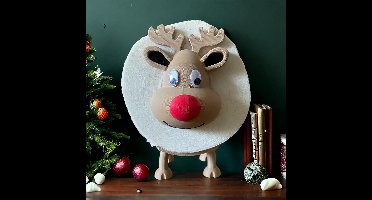 Luvetrex ® Origineel Kersttoiletpapierhouder met Rendiermotief voor een Sfeervolle Badkamerdecoratie