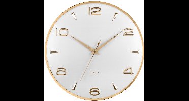 Karlsson Wandklok Sienna Glow - Wit - 40.6x5x40.6cm - Wandklok Scandinavisch