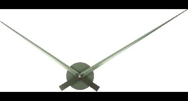 Karlsson Wandklok Little Big Time Metallic - Groen - 77.5x2.2x77.5cm - Wandklok Scandinavisch