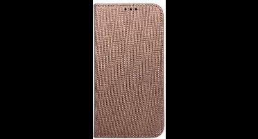 Smart Magnet-boek MOTO Edge 50 Pro-hoes, roze-goud/roségoud