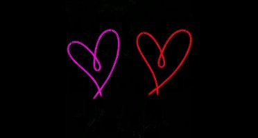 Groenovatie LED Neon Bord "Hartje" - Incl. Adapter - 23x30cm - Rood