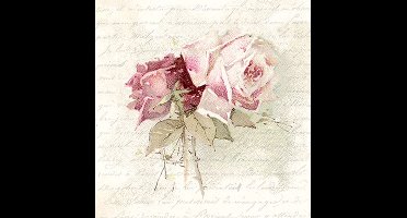 Servet, Vintage Rose Poem