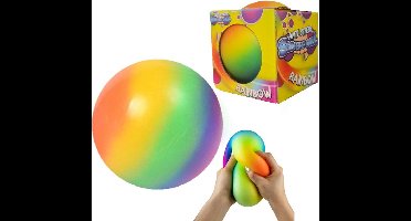 Fidget Toys Regenboog Stressbal - 1 exemplaar - Knijpbal voor de hand - 11 cm
