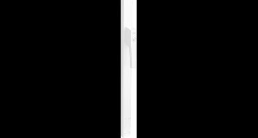 Intersteel Raamespagnolet afsluitbaar Links 1200mm met uitwisselbare cilinder RAL 9010 wit