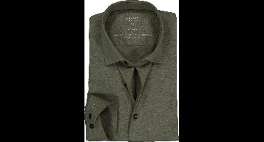 OLYMP 24/7 modern fit jersey olijfgroen