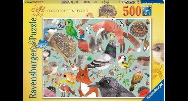 Ravensburger puzzel Bezoekers van de tuin  - Legpuzzel - 500 stukjes