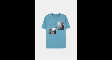 The Elder Scrolls V: Skyrim - Dragonborn Heren T-shirt - 2XL - Blauw