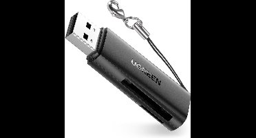 Ugreen Kaartlezer USB A 3.0 naar SD en TF aluminium met 5Gbps data overdracht snelheid - ondersteund kaarten tot 2TB opslag  - Plug & Play