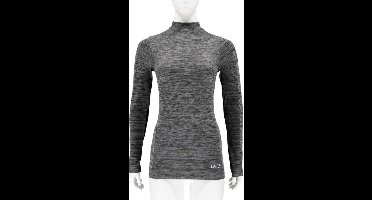 Thermo shirt zwart melange lange mouwen voor dames - Wintersport kleding ÃƒÆ’Ã‚Â¢aÃ¢â‚¬Å¡Ã‚Â¬aÃ¢â€šÂ¬OE Thermokleding - Lange mouw shirt S (36)
