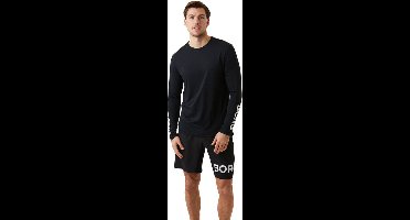 Björn Borg Lange Mouw Sportshirt Heren - T-shirt - Top - Maat L - Zwart