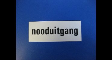 Tekstplaat 130X50Mm Alu Nooduitgang