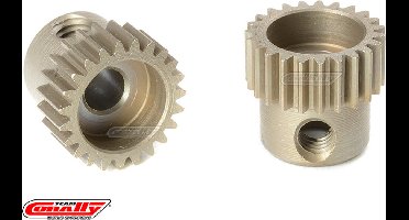 Team Corally - 64 DP Motortandwiel - Kort - Gehard staal - 23 Tanden - Motoras dia. 3.17mm