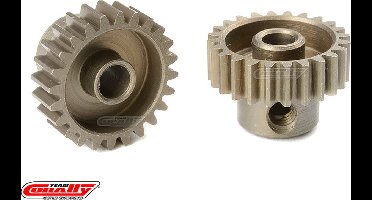 Team Corally - 48 DP Motortandwiel - Kort - Gehard staal - 24 Tanden - Motoras dia. 3.17mm