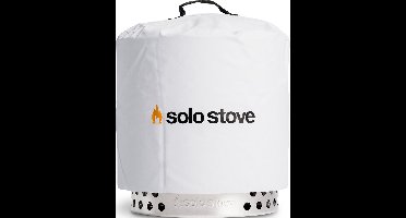 Solo Stove Ranger-beschermhoes. Accessoire voor de Ranger-vuurkorf. Waterdicht, PVC-gecoat polyester met binnensteun van aluminium stutten, ⌀ 45,5 cm, hoogte 38 cm. Kleur: wit.