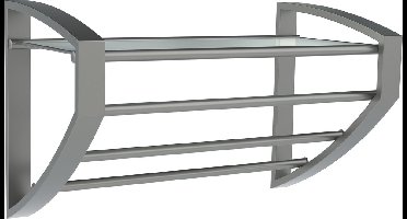 LOFT-GAME Handdoekhouder 3 Stangen Mat Grijs - hangend